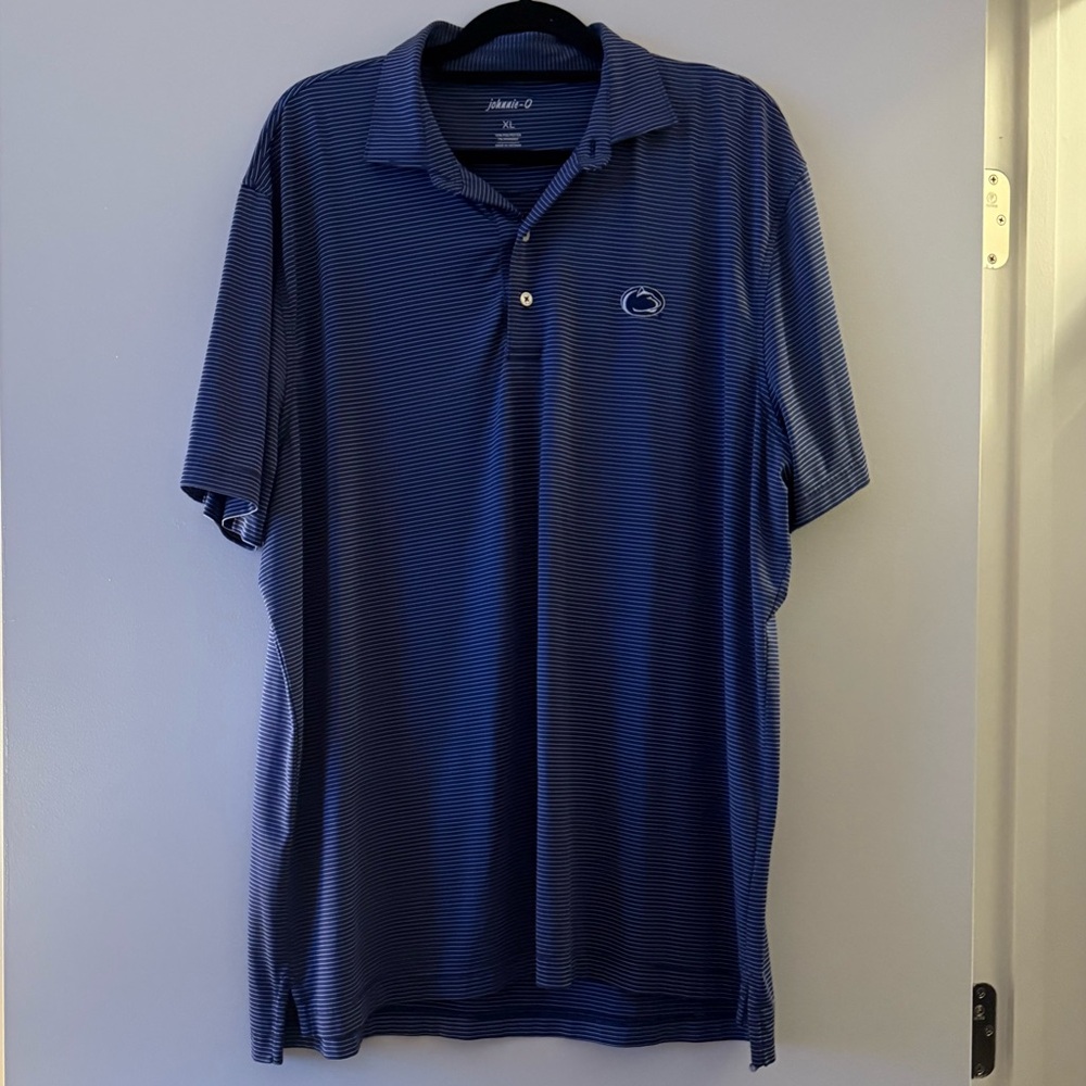 Johnnie-O Striped Penn State Polo